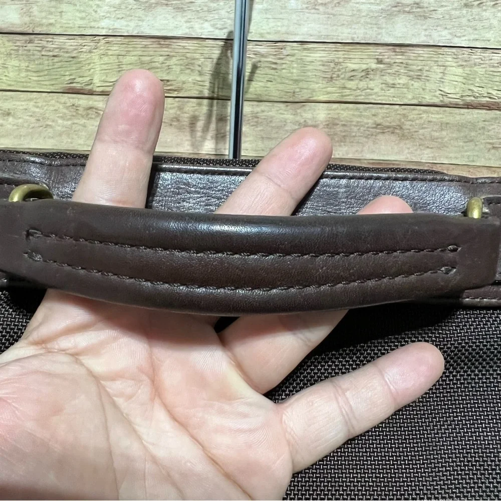 Coach Brown Canvas Messenger Bag